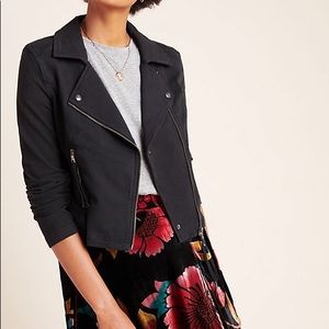 Anthropologie Marrakech Knit Moto Jacket EUC